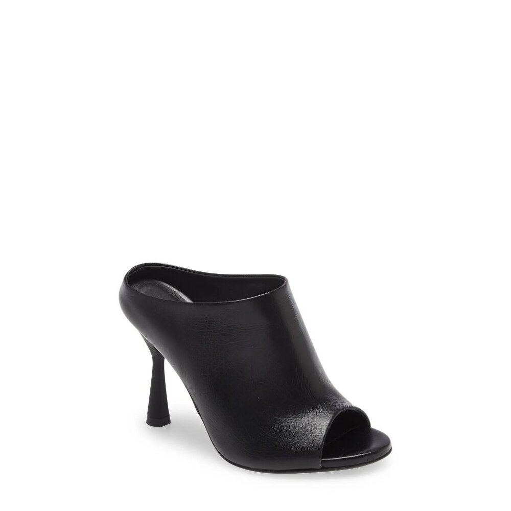 🆕 AGL Attilio Giusti Leombruni Dea Mule Sandal Shoes Leather Black 10 - Picture 2 of 14